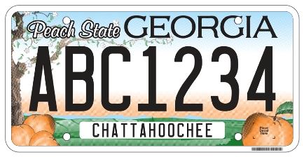 GA License Tag