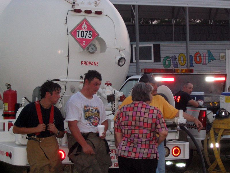 Firefighters Resting