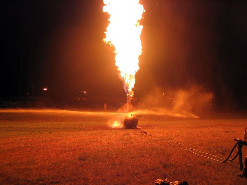 Pressurized Container Fire