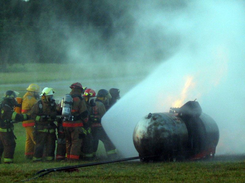 Close up of the Fire