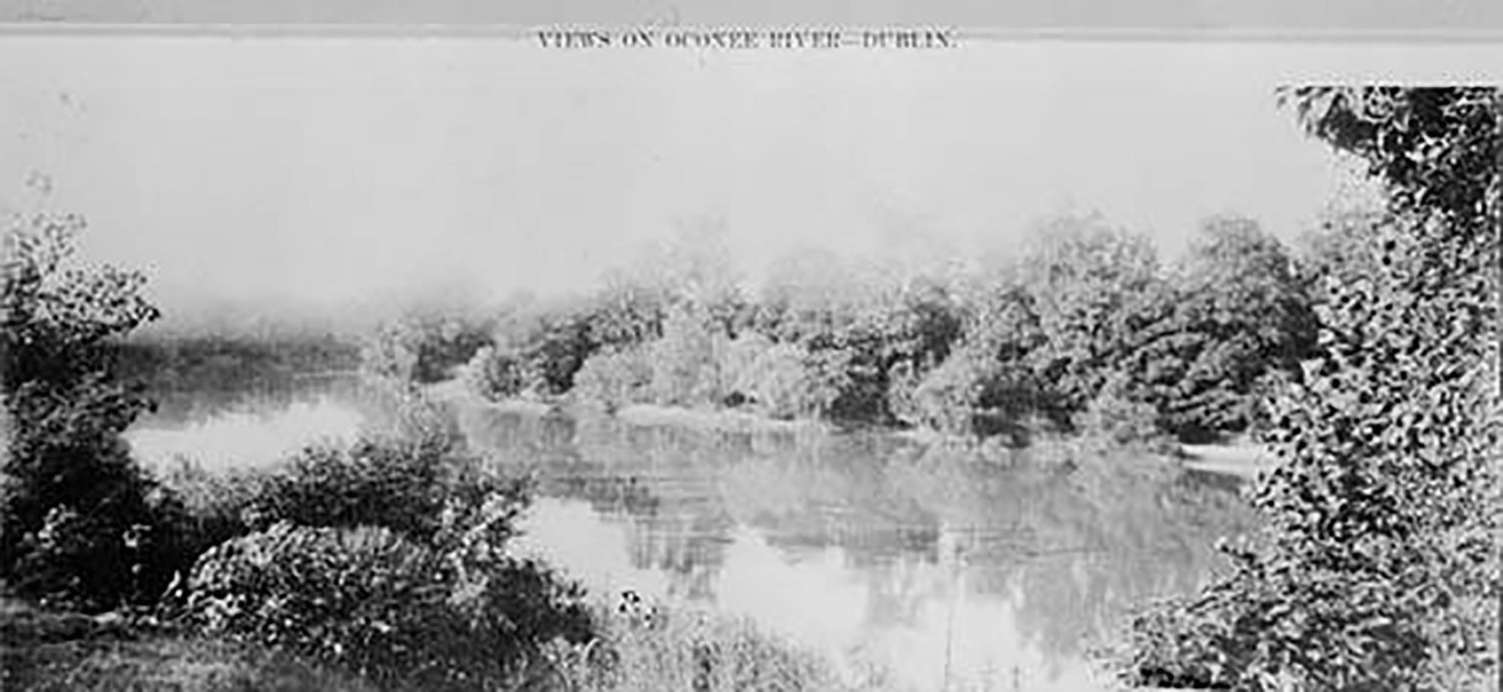 Laurens County 1918 View of the Oconee River near Dublin